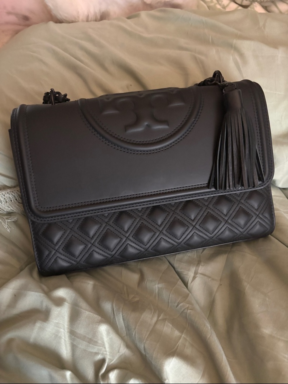 Black Quilted Leather Bag - Picture 9 of 14